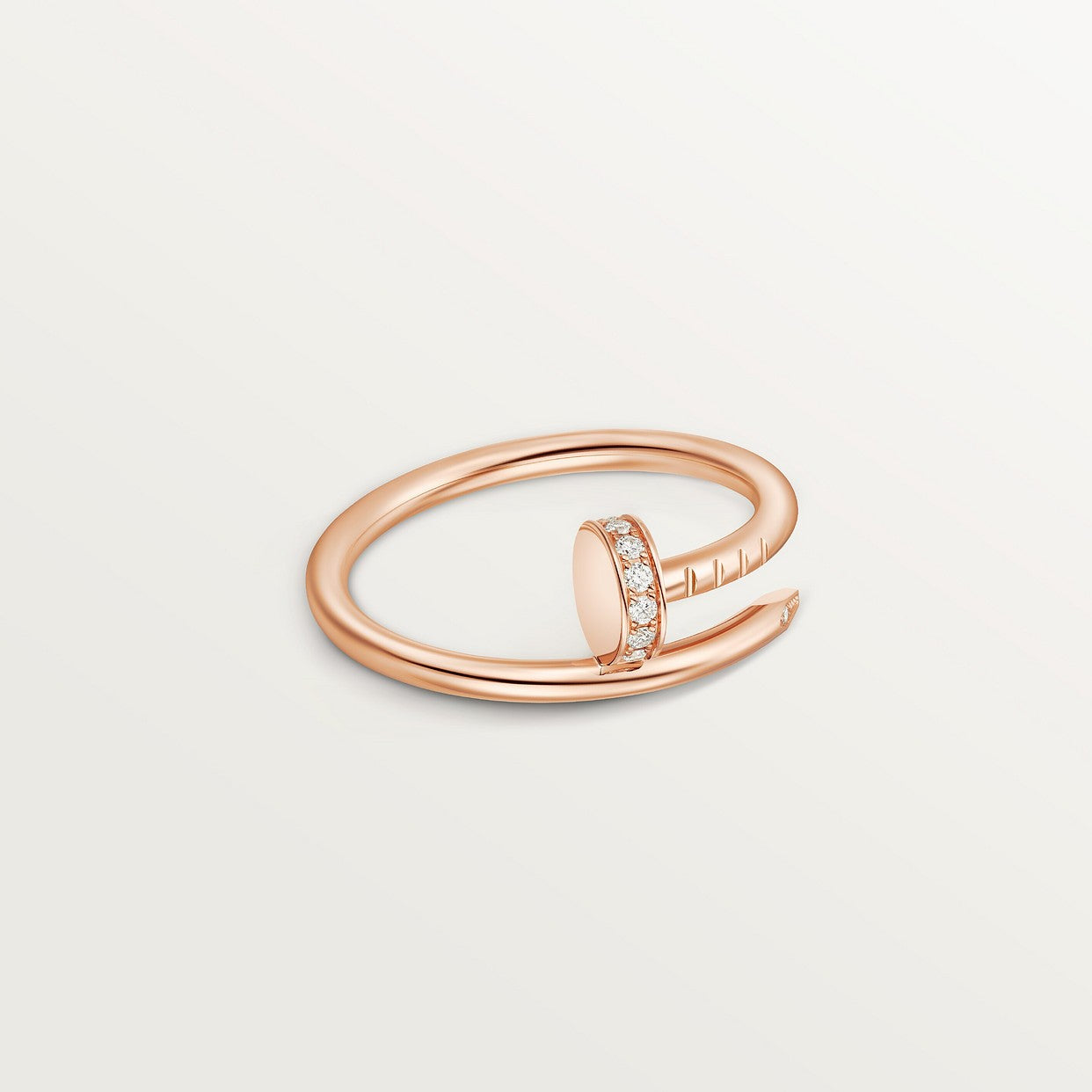 BAGUE CARTIER JUSTE UN CLOU PETIT MODÈLE DIAMANTS ROSE GOLD