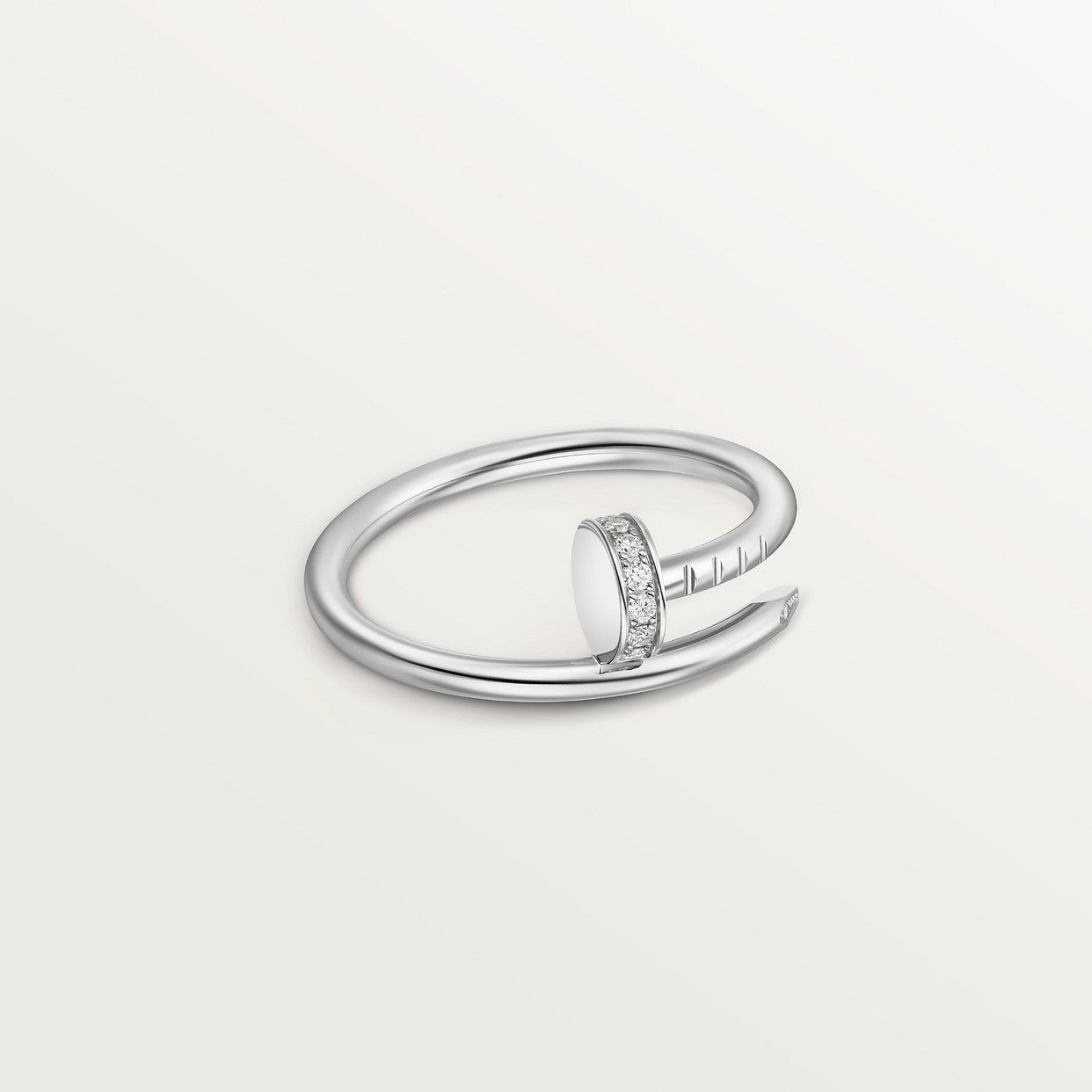BAGUE CARTIER JUSTE UN CLOU PETIT MODÈLE DIAMANTS WHITE GOLD