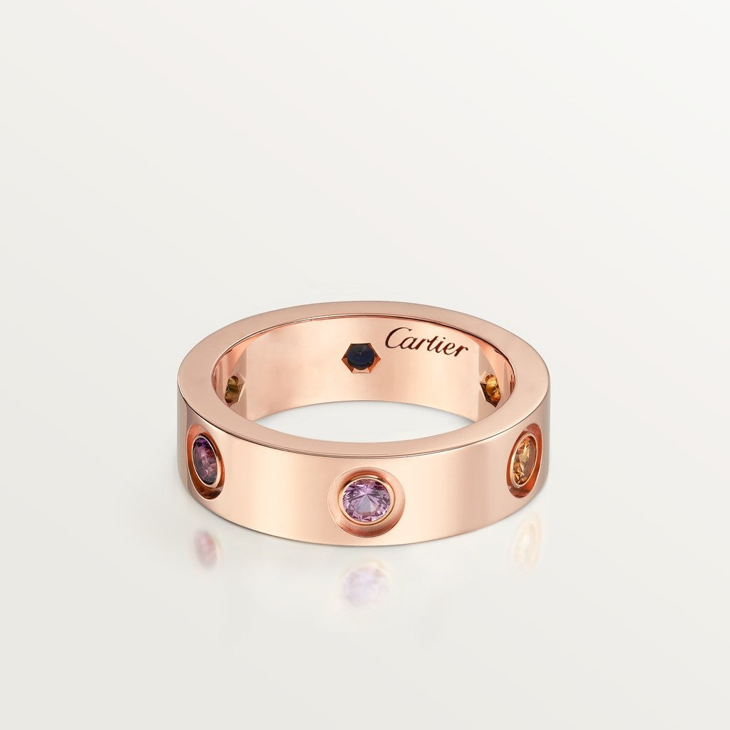 BAGUE CARTIER LOVE DIAMOND COLORS ROSE GOLD