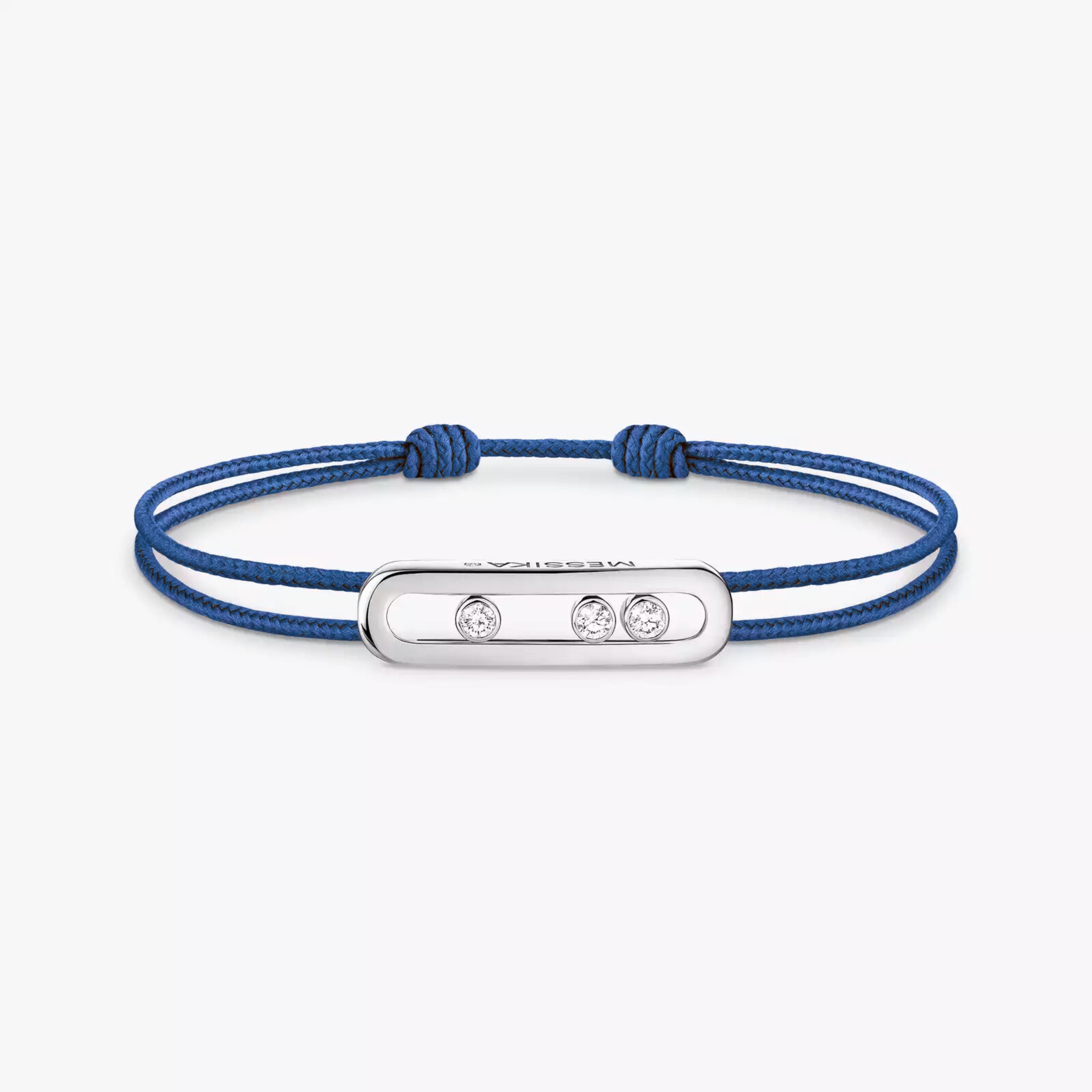 BRACELET MESSIKA CORDE BLEU MARINE WHITE GOLD