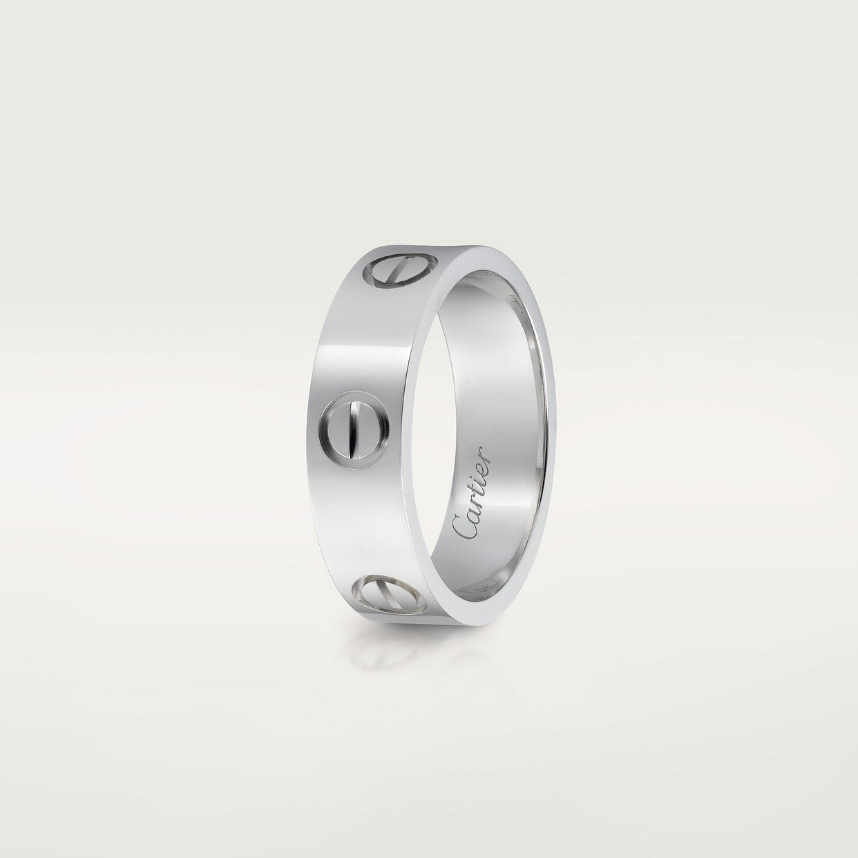 BAGUE CARTIER LOVE MODÈLE CLASSIQUE WHITE GOLD