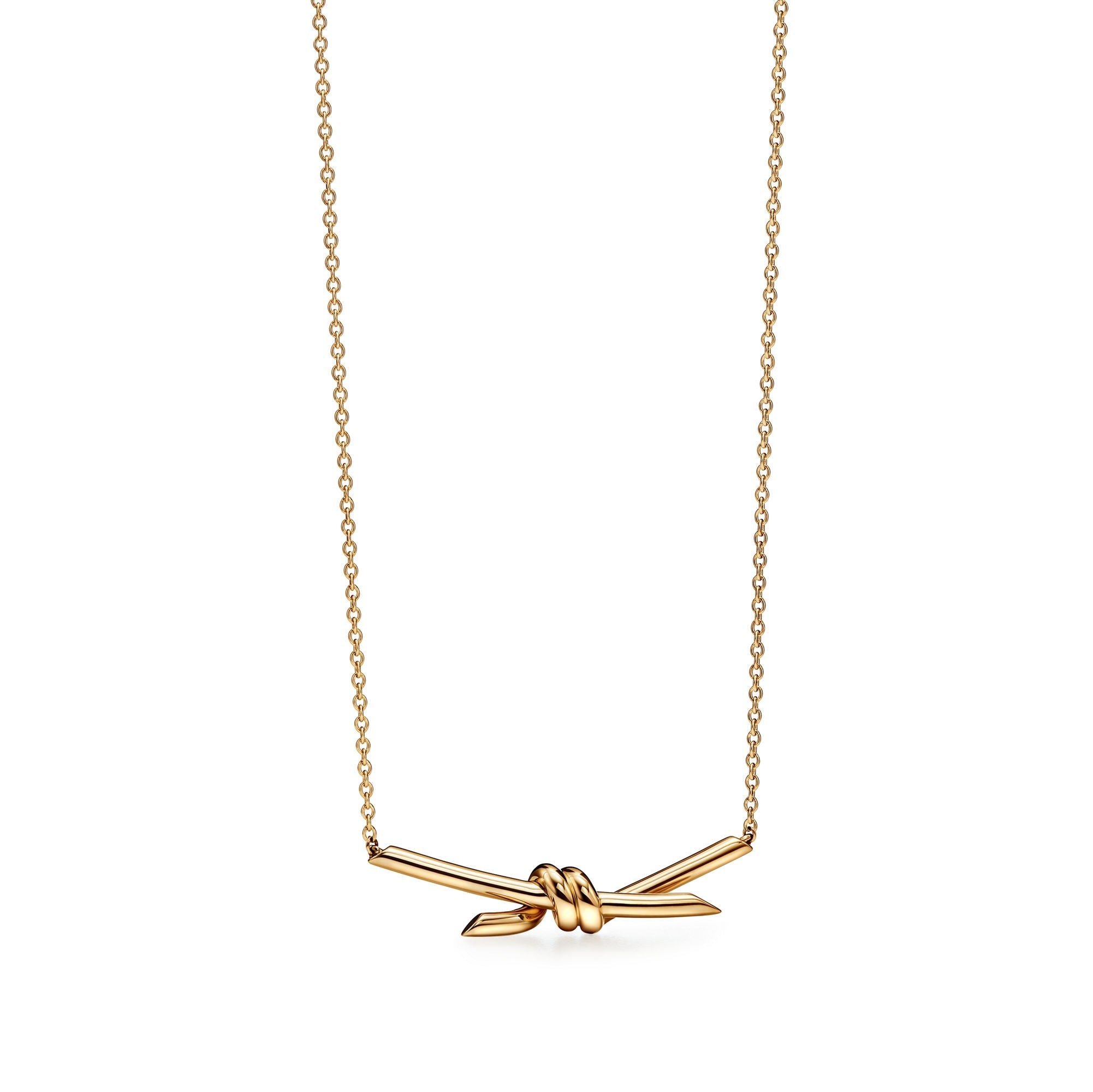 COLLIER TIFFANY & CO KNOT PENDENTIF-GOLD