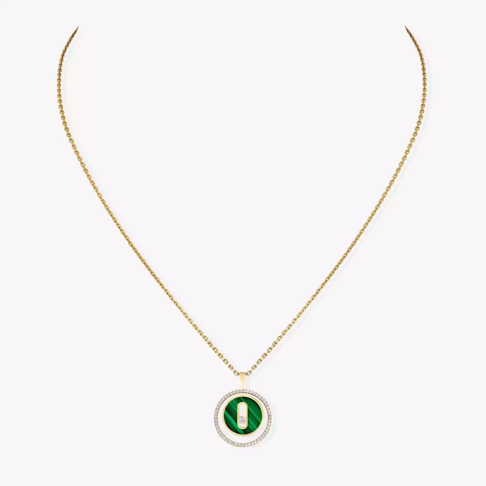 COLLIER MESSIKA LUCKY MOVE SM MALACHITE GOLD