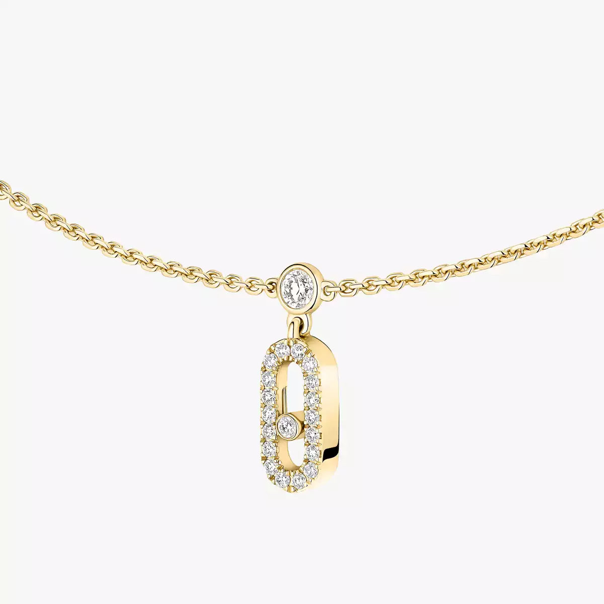 COLLIER MESSIKA CHOKER MOVE UNO PAMPILLE PAVE GOLD