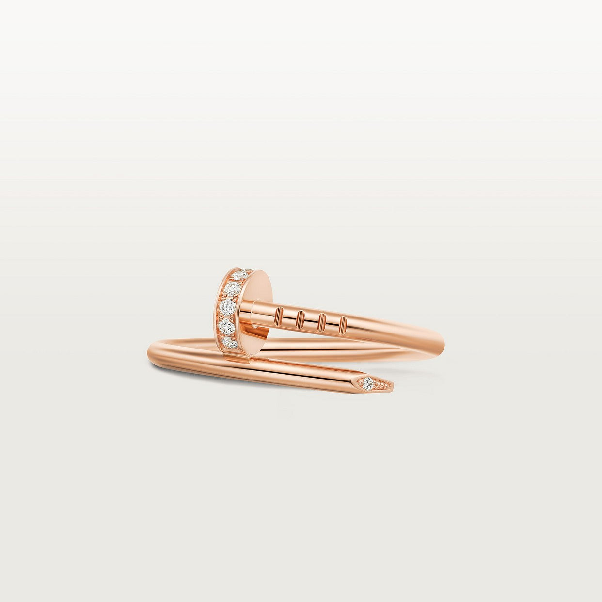 BAGUE CARTIER JUSTE UN CLOU PETIT MODÈLE DIAMANTS ROSE GOLD