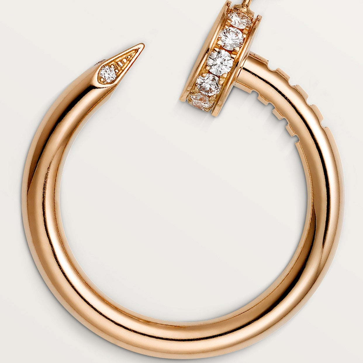 COLLIER CARTIER PENDENTIF JUST UN CLOU DIAMANTS ROSE GOLD