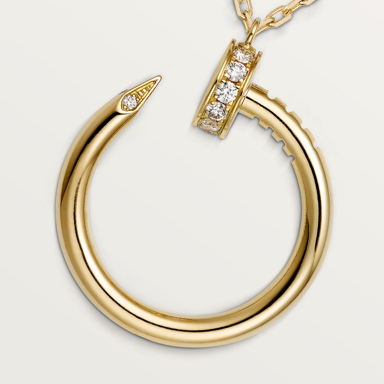 COLLIER CARTIER PENDENTIF JUST UN CLOU DIAMANTS ROSE GOLD
