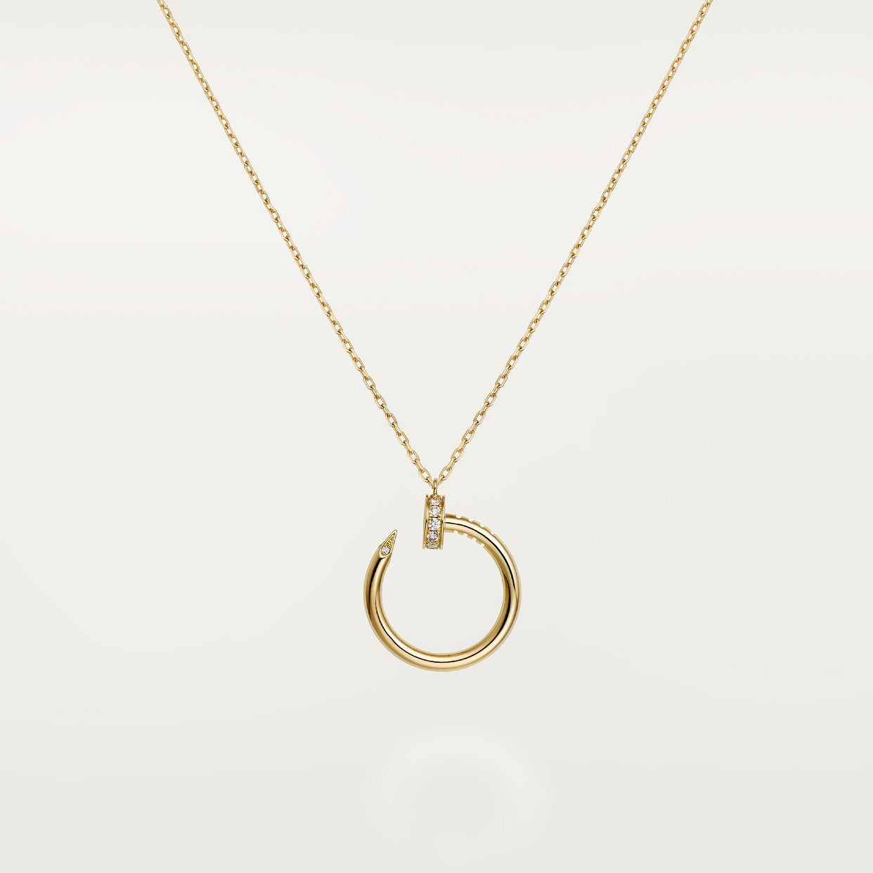 COLLIER CARTIER PENDENTIF JUST UN CLOU DIAMANTS ROSE GOLD