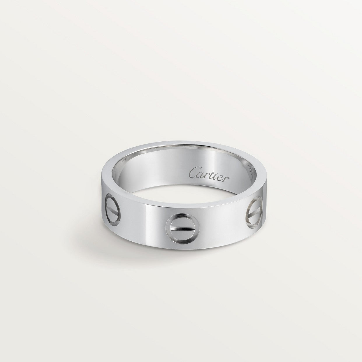 BAGUE CARTIER LOVE MODÈLE CLASSIQUE WHITE GOLD