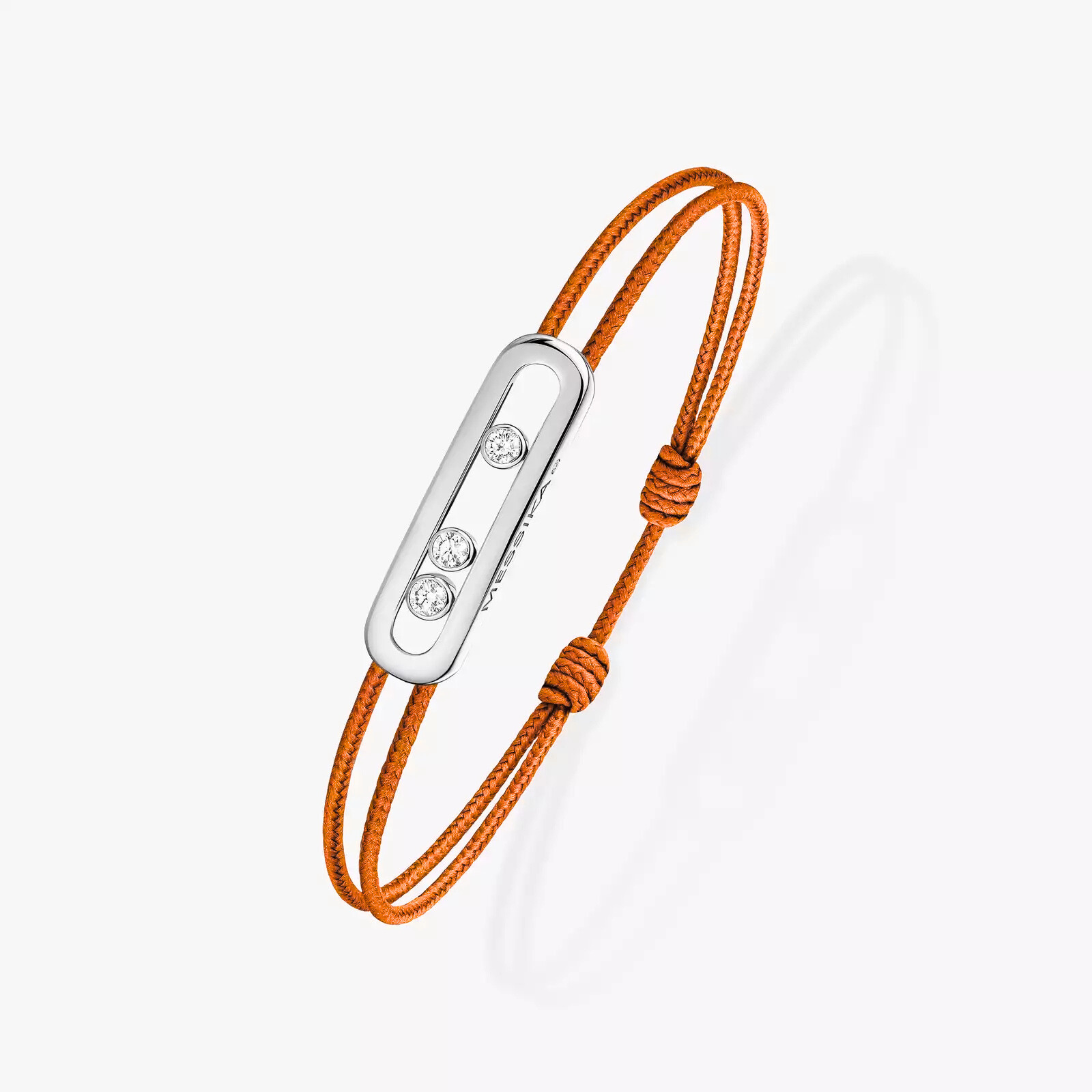 BRACELET MESSIKA CORDE ORANGE WHITE GOLD