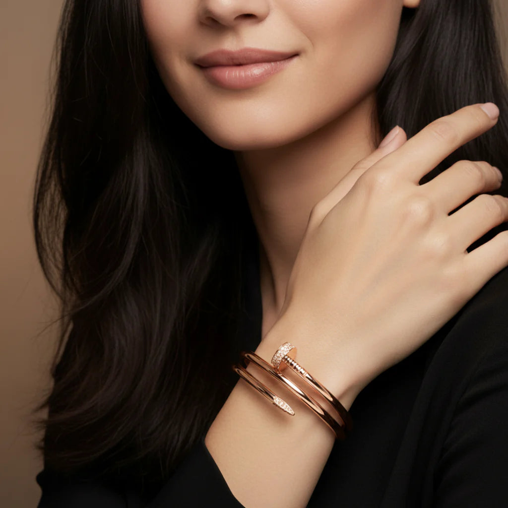 BRACELET LECLOU DOUBLE TOURS DIAMOND