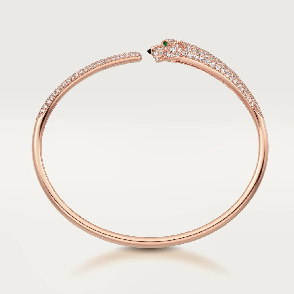 BRACELET PANTHÈRE PETIT MODÈLE PAVÉ