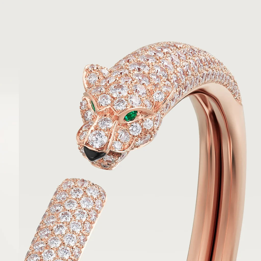 BRACELET PANTHÈRE PETIT MODÈLE PAVÉ