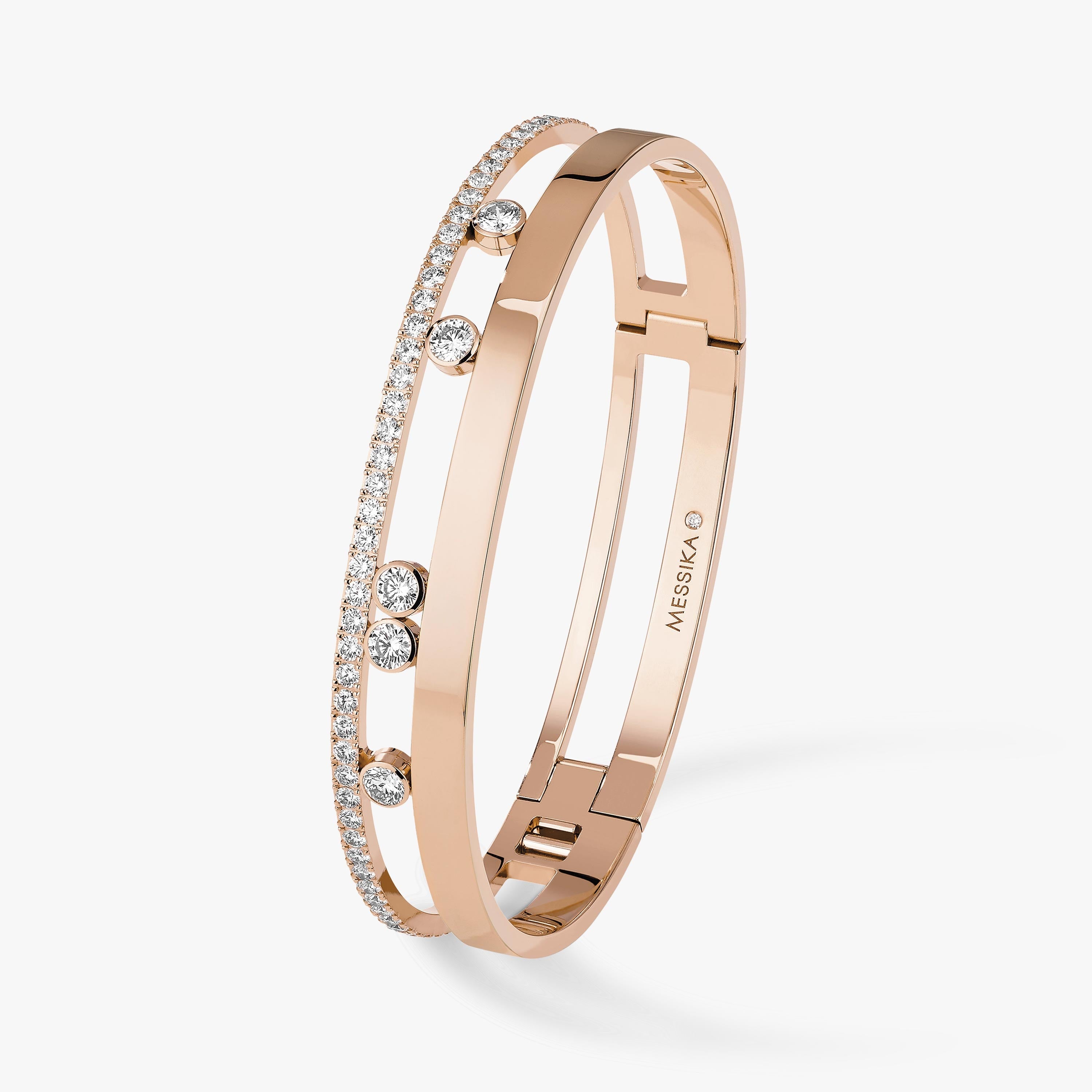 BRACELET MESSIKA BANGLE MOVE ROMANE GM ROSE GOLD
