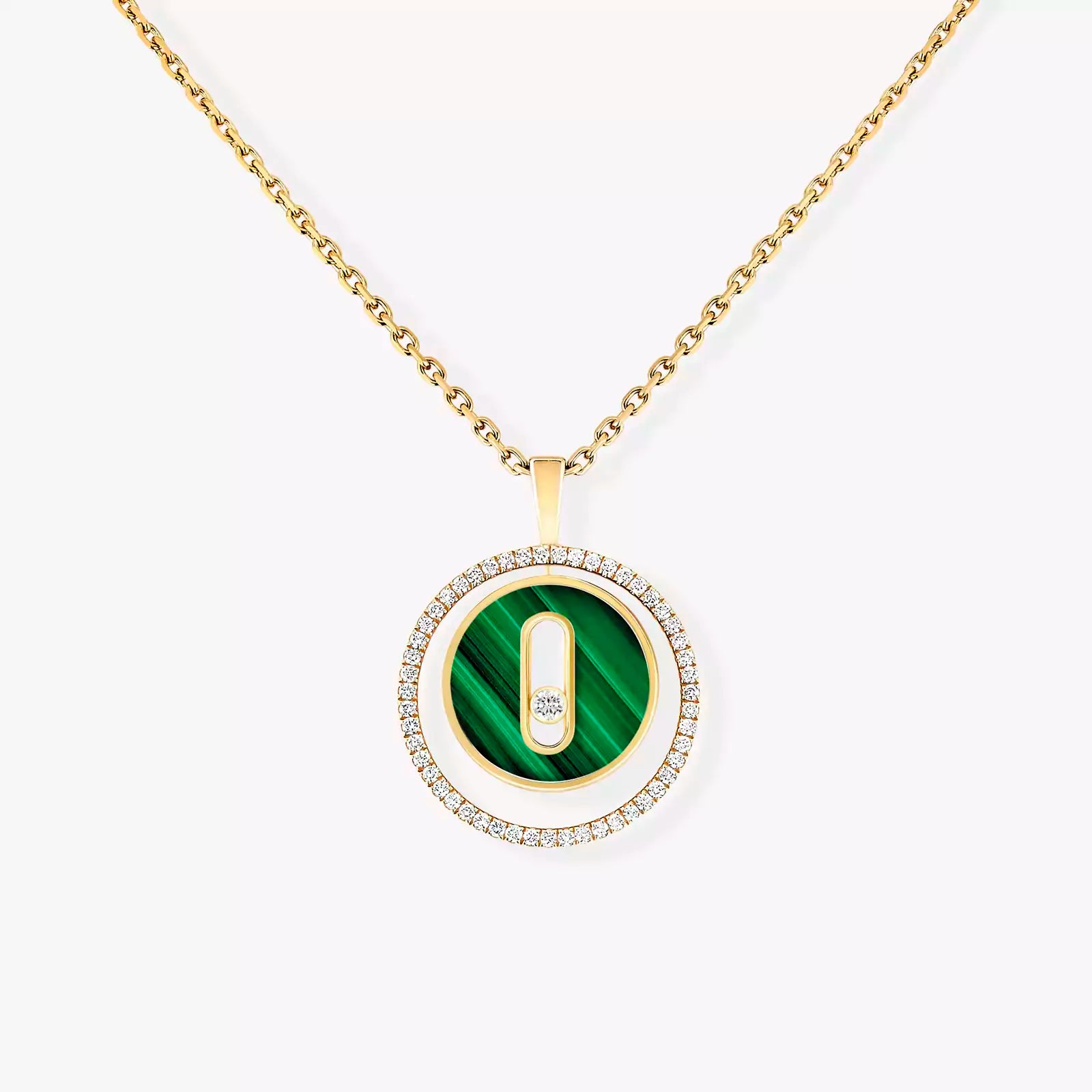 COLLIER MESSIKA LUCKY MOVE SM MALACHITE GOLD