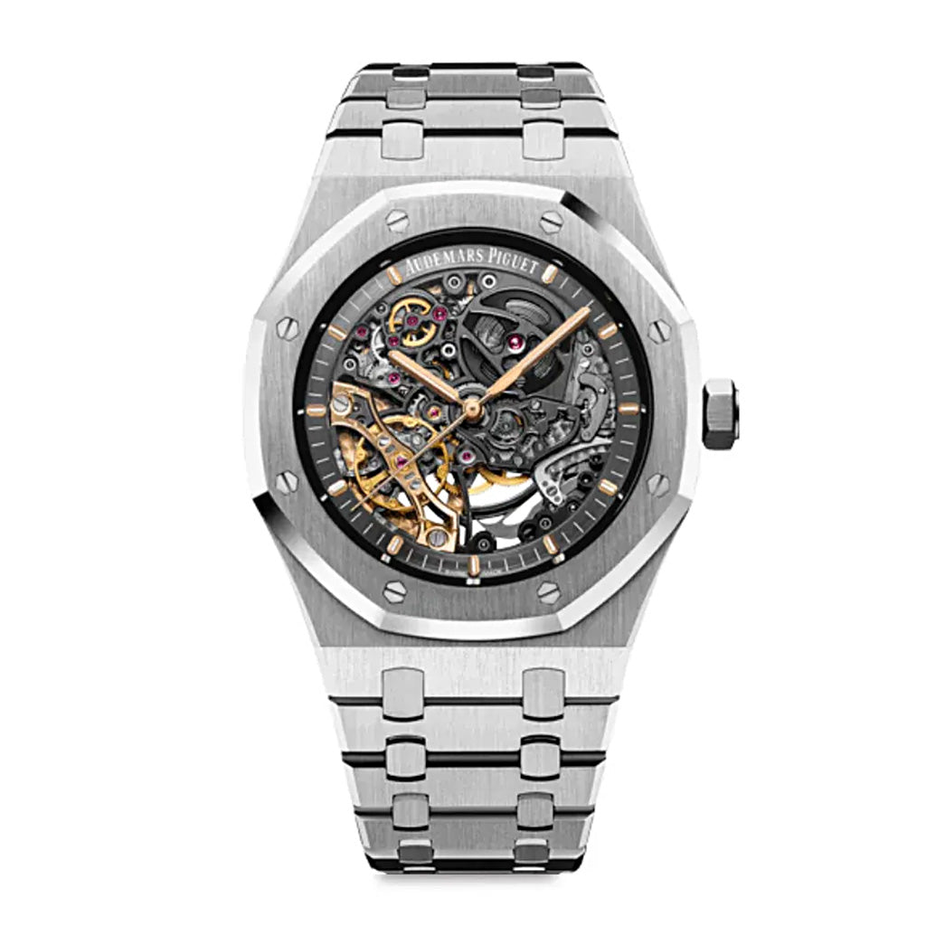 AP Royal Oak Double Balance Wheel Openworked Stainless Steel