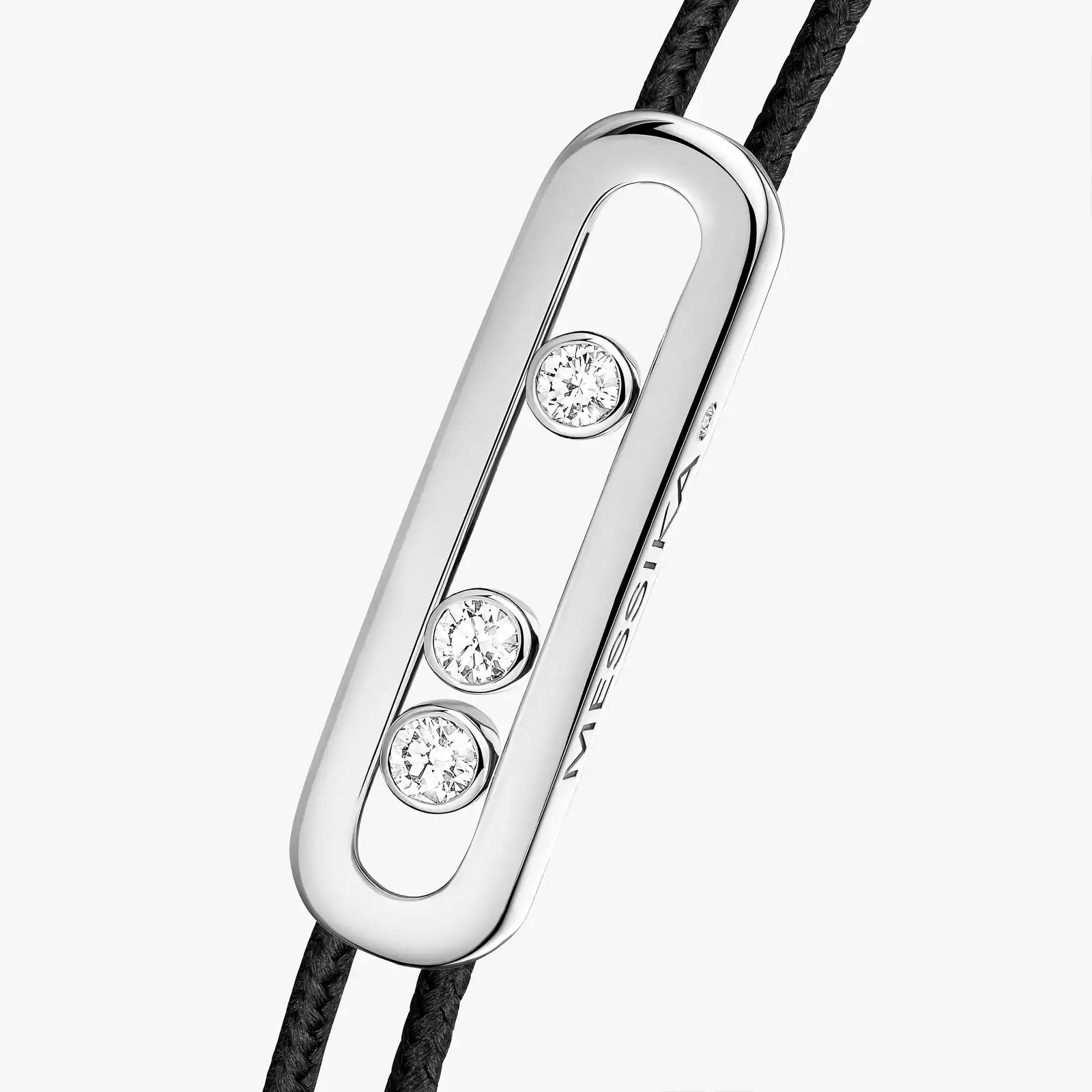 BRACELET MESSIKA CORDE NOIR WHITE GOLD