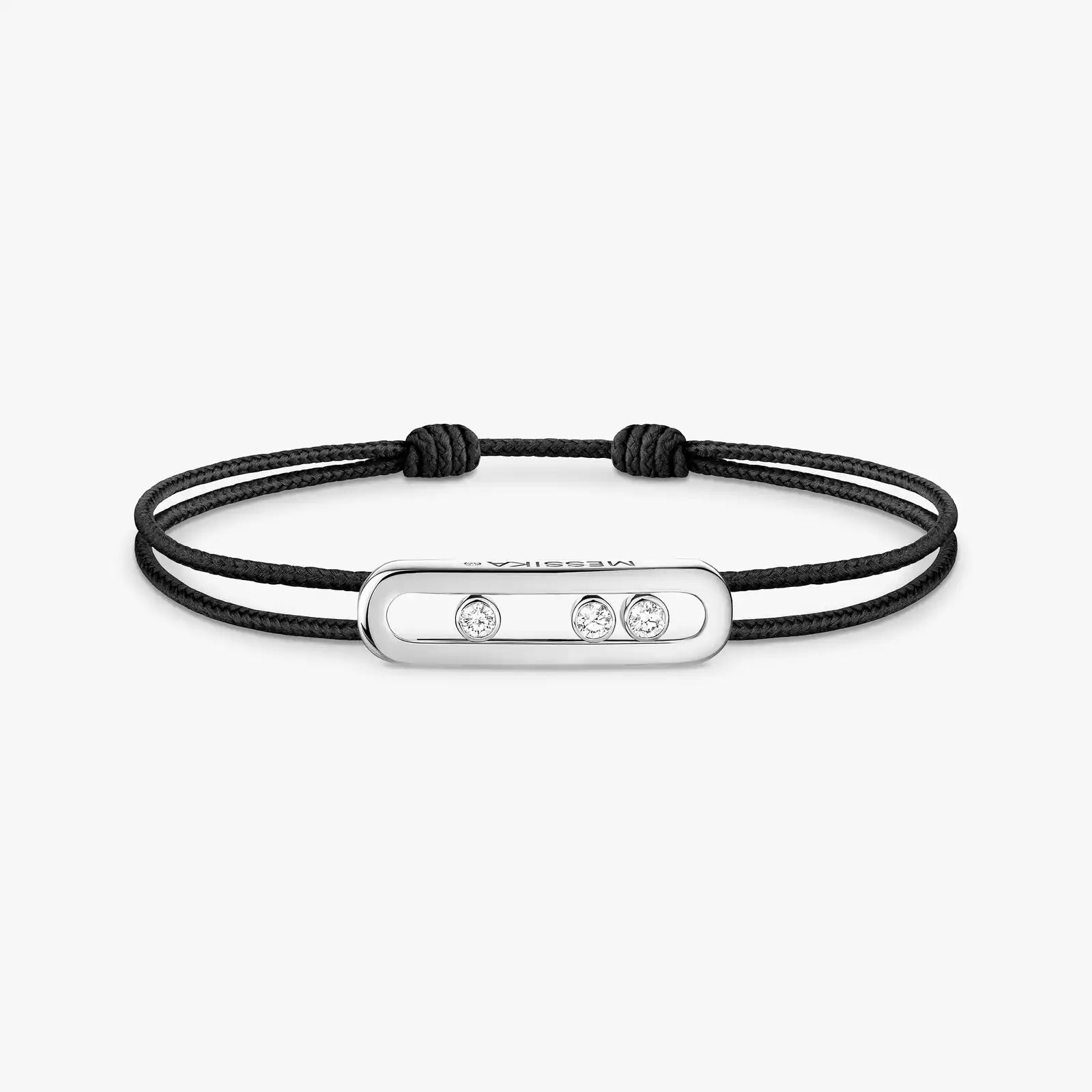 BRACELET MESSIKA CORDE NOIR WHITE GOLD