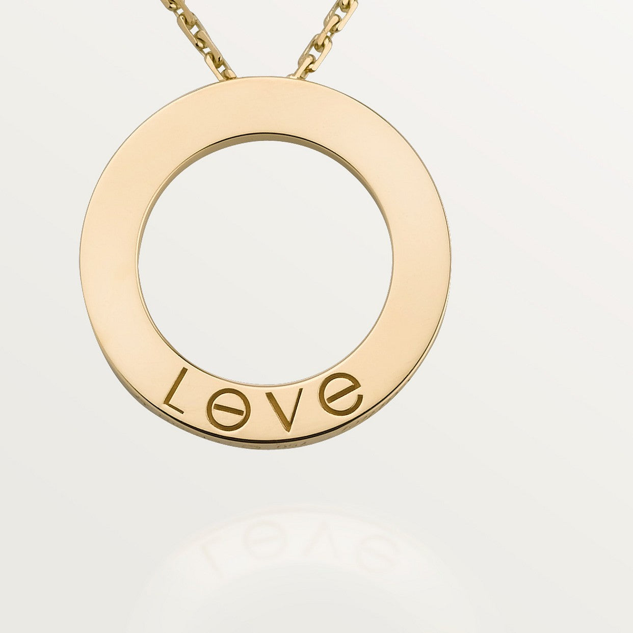 COLLIER CARTIER PENDENTIF LOVE 3 DIAMONDS GOLD