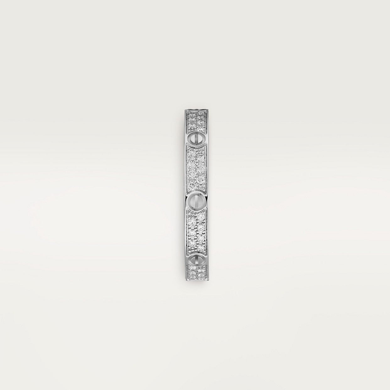 BAGUE CARTIER LOVE PETIT MODÈLE PAVÉ WHITE GOLD